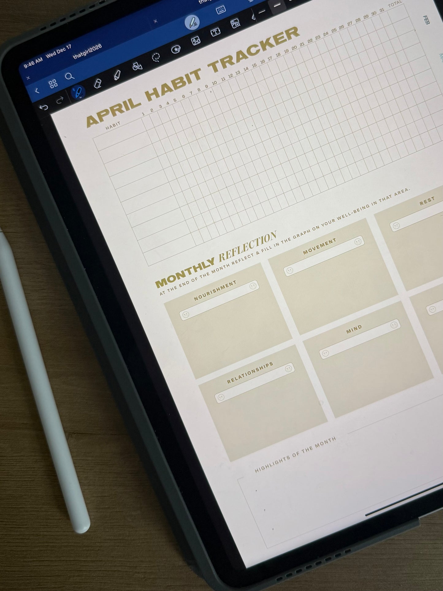 2026 "THAT GIRL" Digital Planner